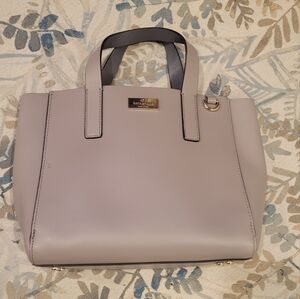 kate spade Lavender Leather Tote with Gold Hardware